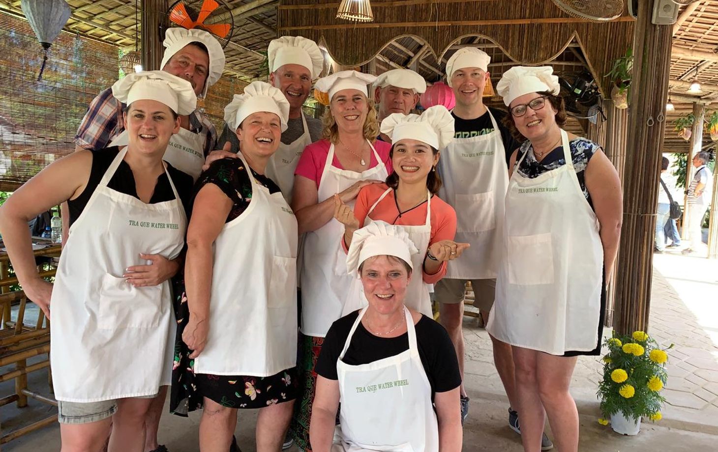 Tra Que Water Wheel Cooking Class with Organic Herb Garden Visits