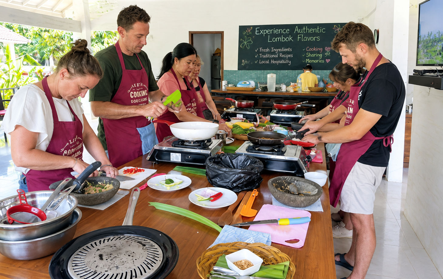 Authentic Lombok Cooking Class with a Tropical Garden Tour