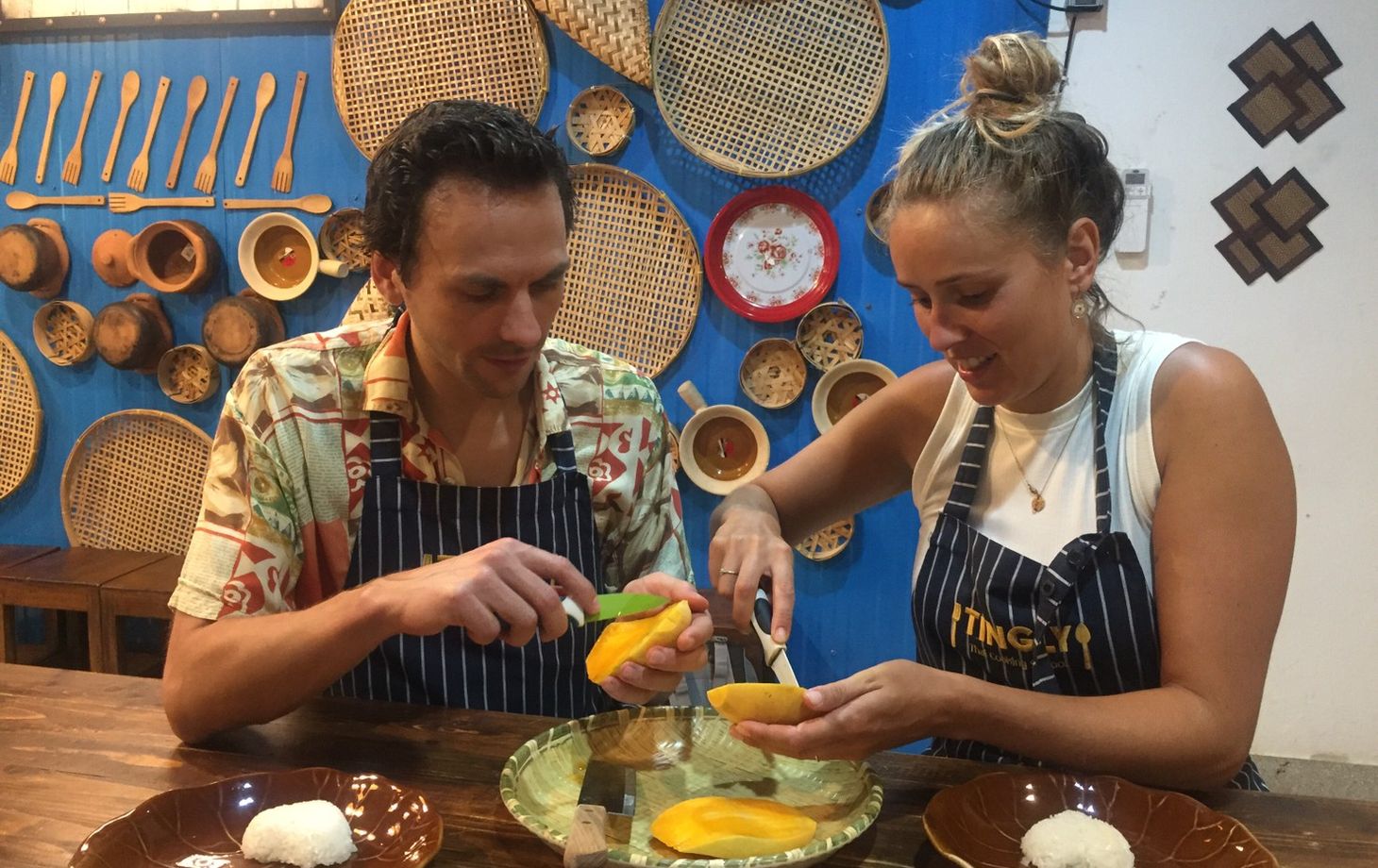 Explore a Morning Market and Cook Classic Thai Dishes in Silom
