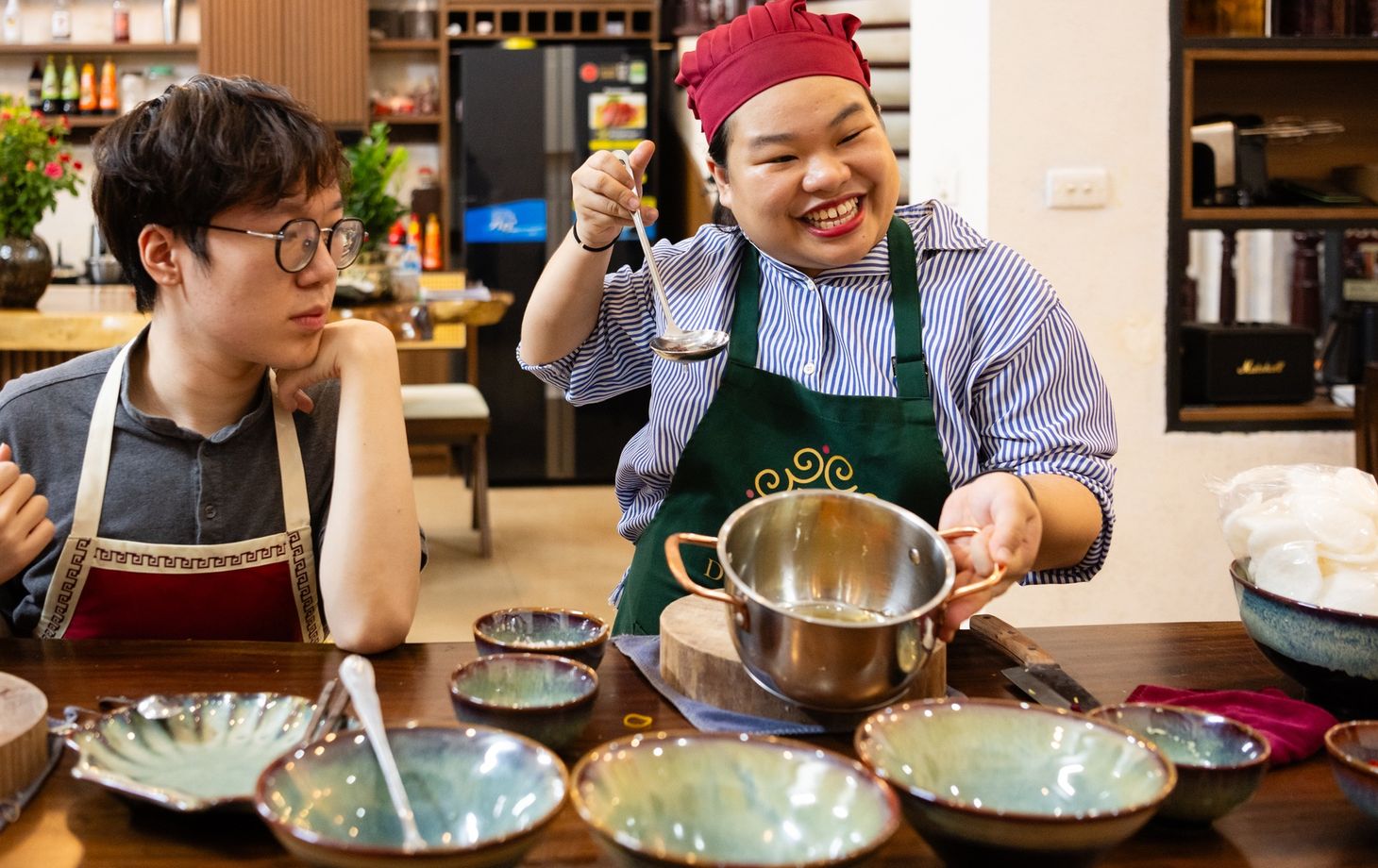 Cours de cuisine vietnamienne authentique avec visite du marché et dégustation de café signature