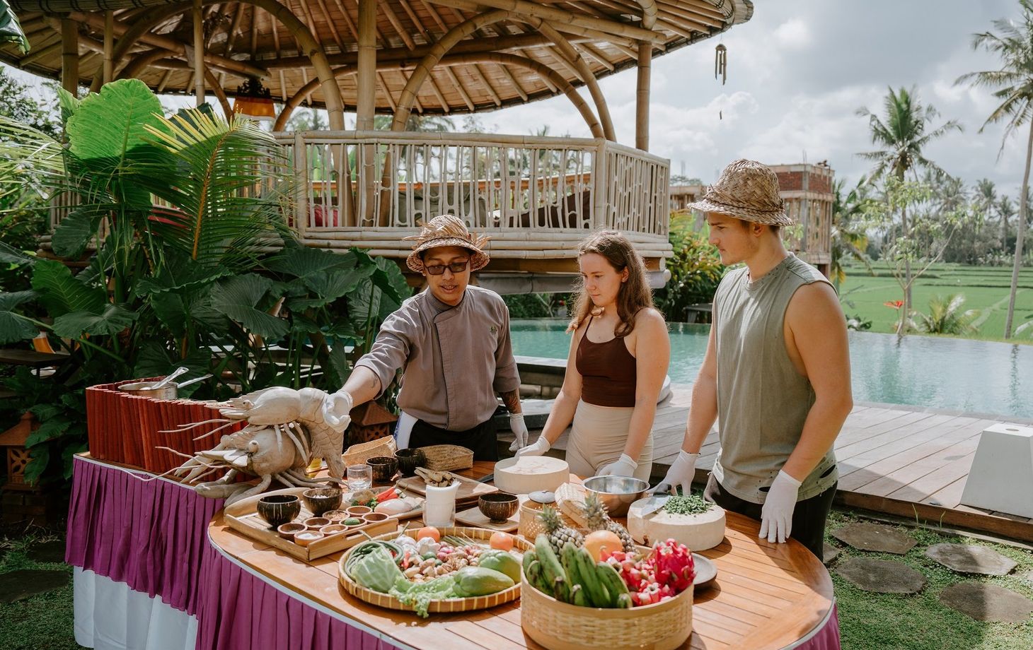 Balinese Cooking Class Experience followed by Lunch