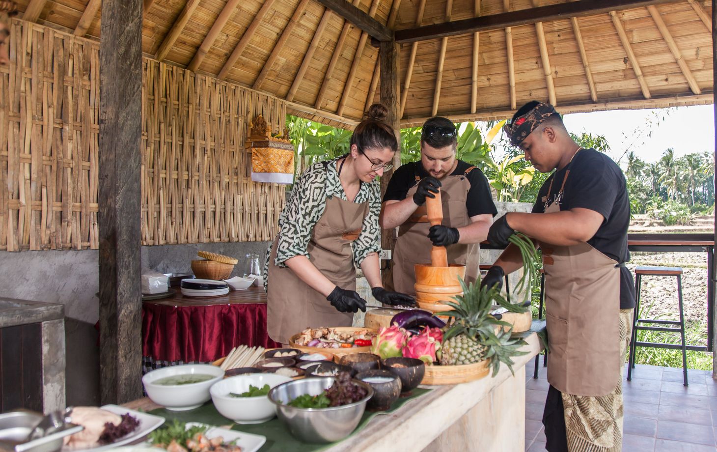 Balinese Cooking Class Experience followed by Lunch