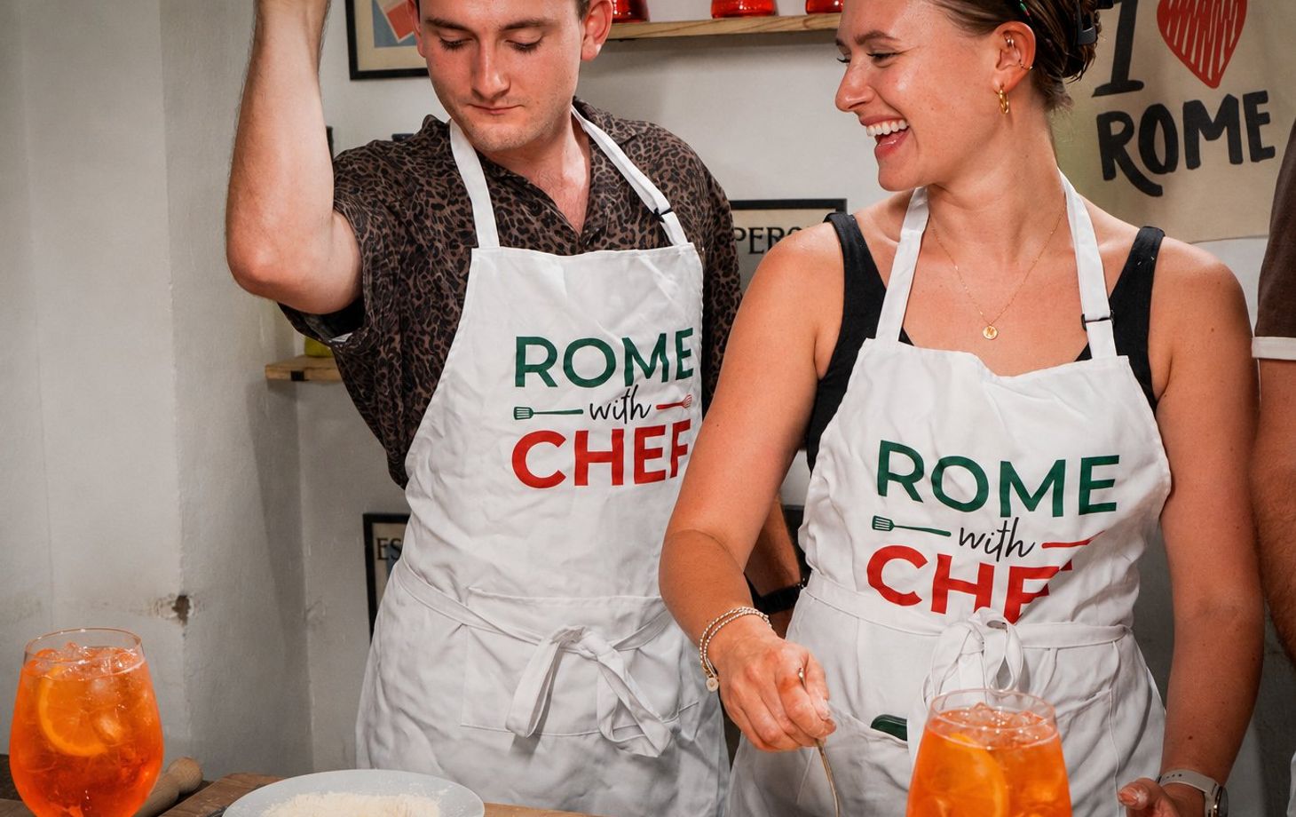 Fresh Pasta Cooking Class with 3 Spritz Cocktails in Rome