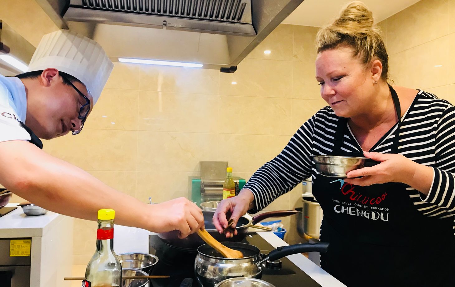 Cours de cuisine de rue à Chengdu : nouilles Dan Dan
