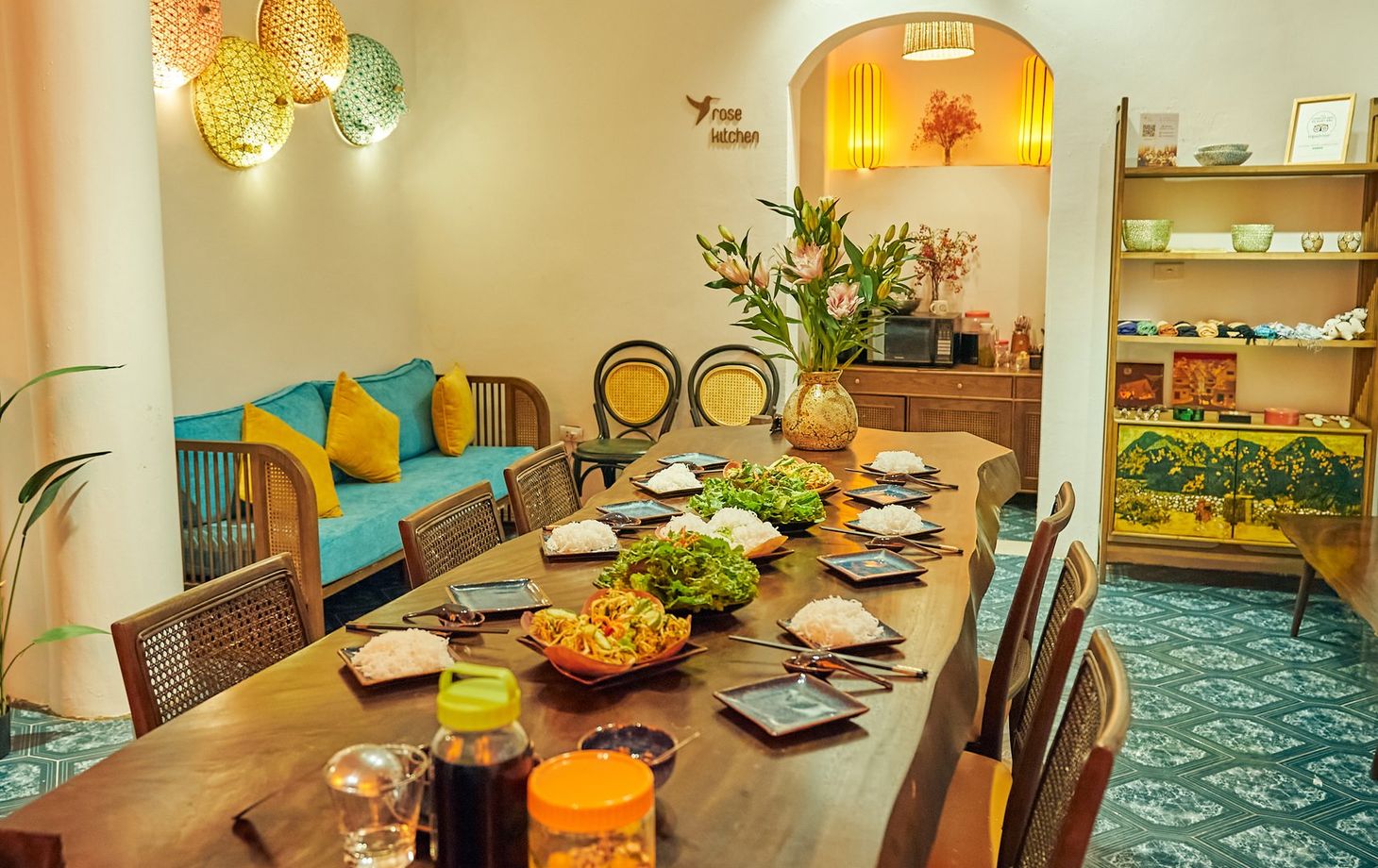 Rose Kitchen: Cook Nem Rán/Bún Chả/Phở and Free Egg or Salt Coffee