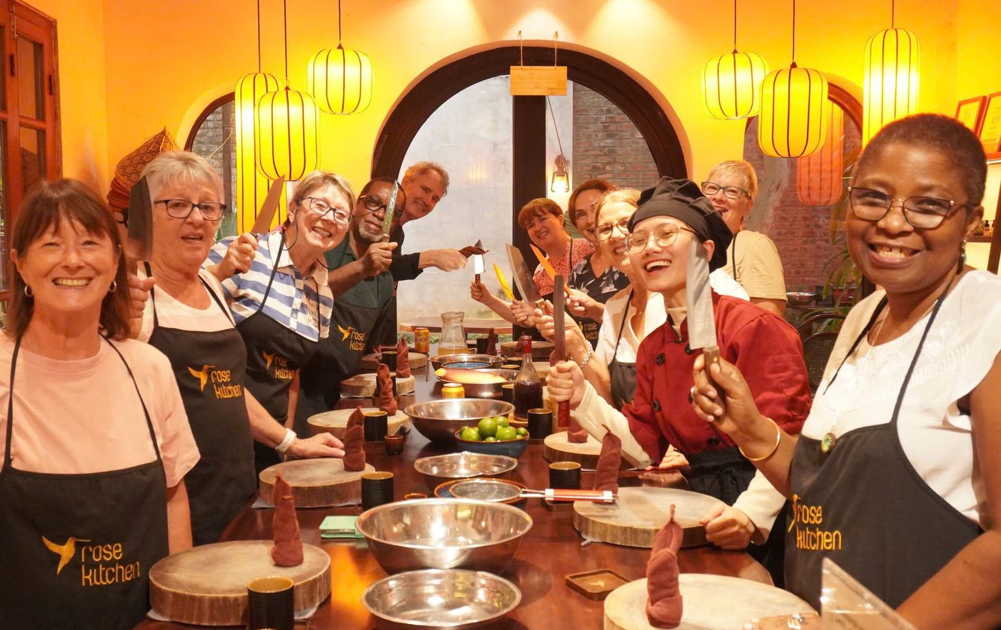 Nem Ran & Bun Cha Cooking in Hanoi Garden Villa + Free Egg Coffee