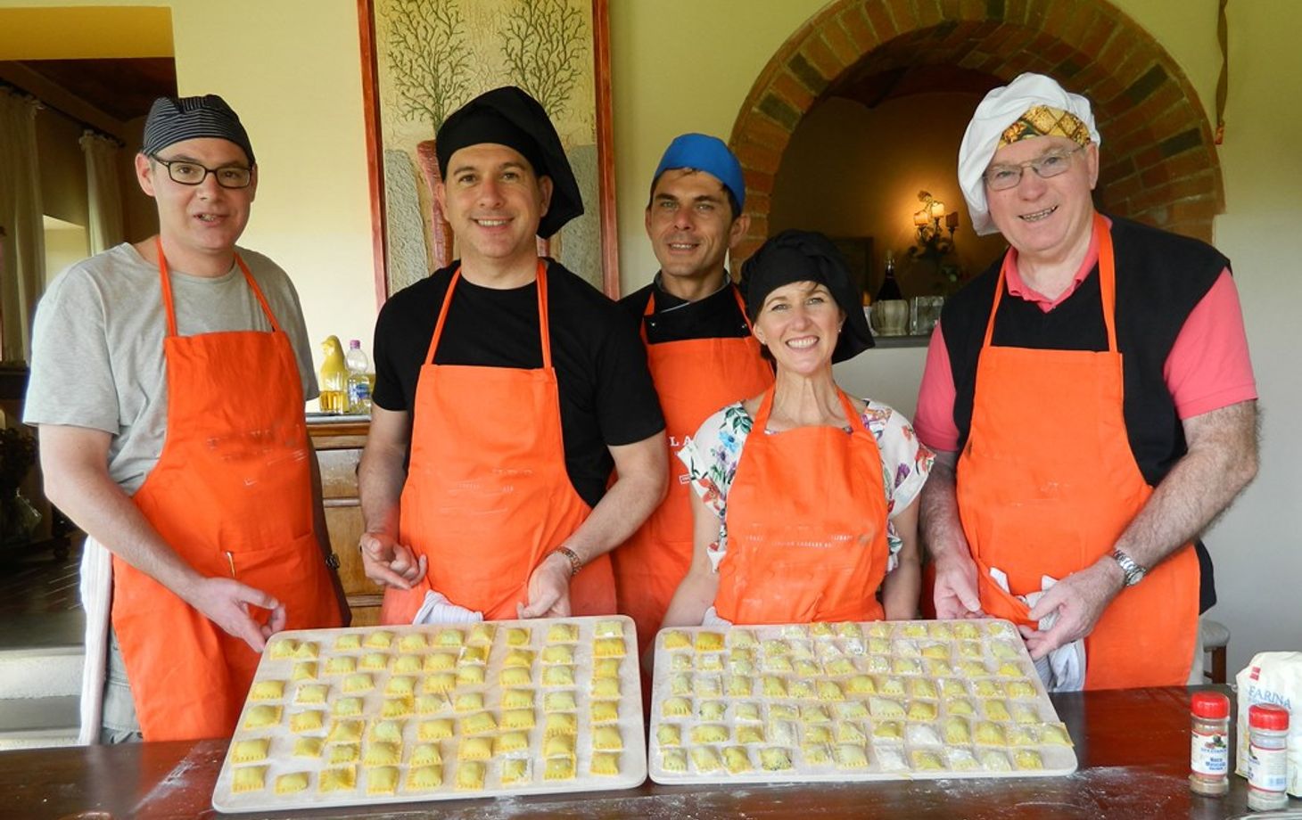Cooking and Drinking in a Tuscan Farmhouse