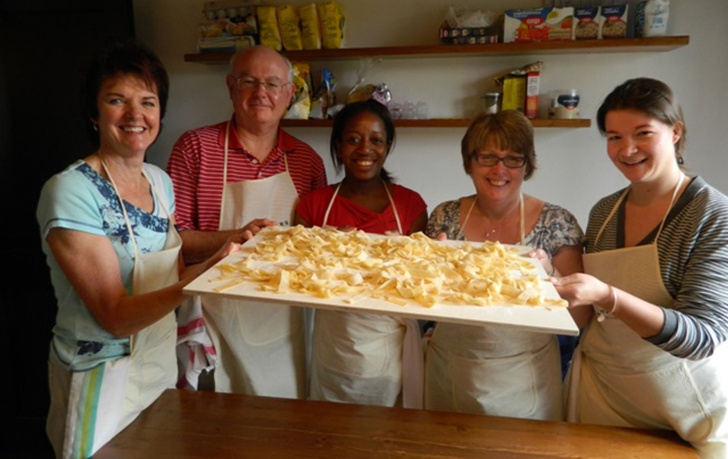 Cooking and Drinking in a Tuscan Farmhouse