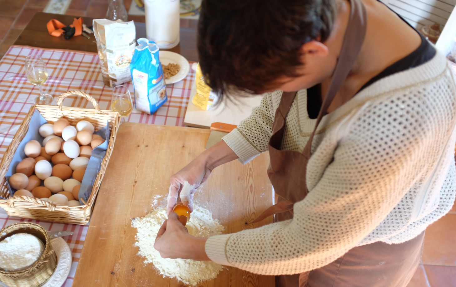 Cours de cuisine privés à la ferme : fabrication de pâtes