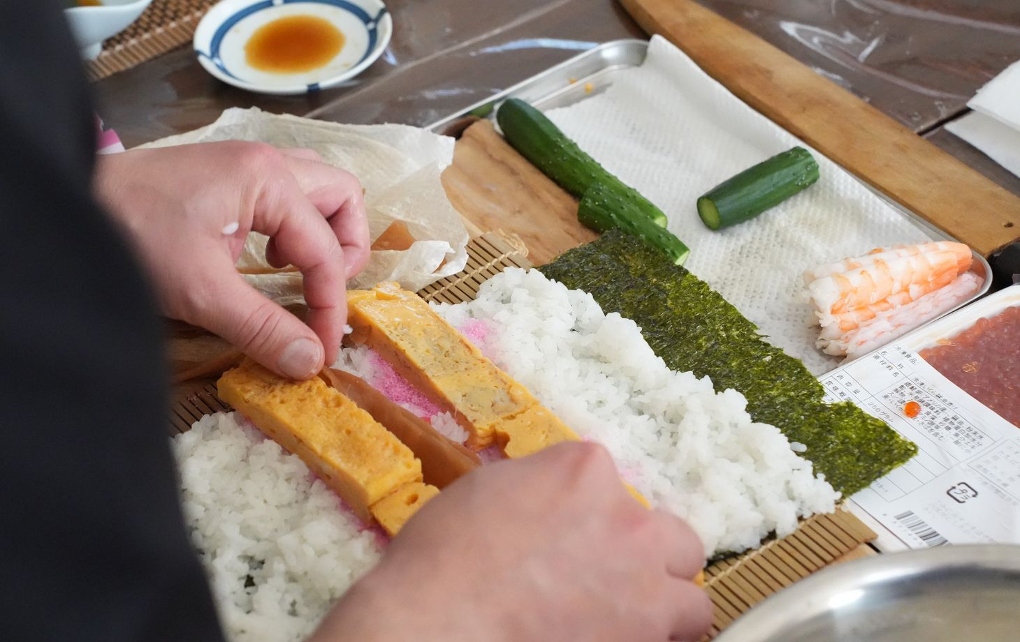 Traditional Japanese Sushi Rolls & Japanese Rolled Omelette Making with a Pro Chef + Local Supermarket Tour
