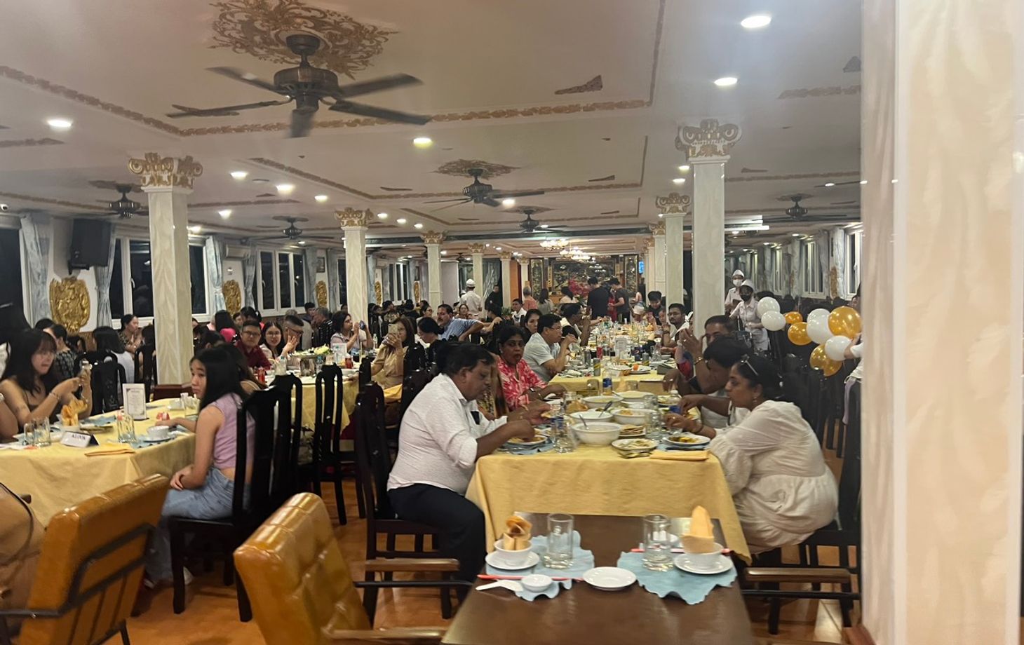 Dinner While Cruising Along Saigon River