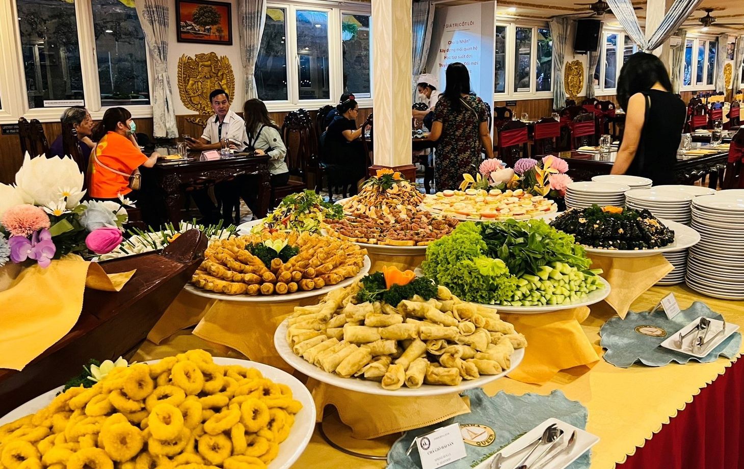 Dinner While Cruising Along Saigon River