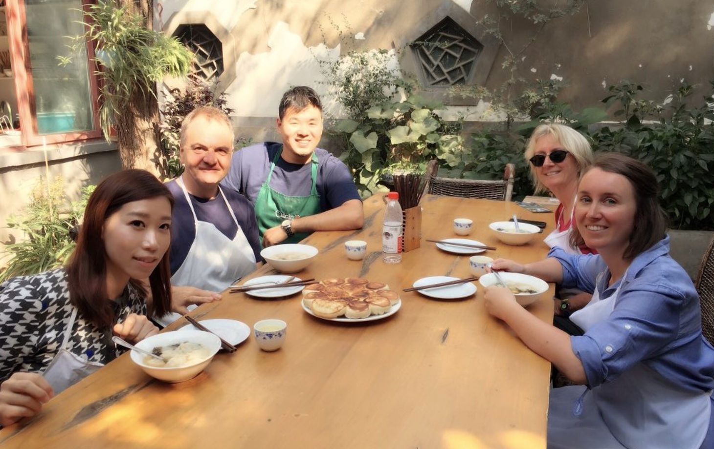Cook with the Chef: Dumpling or Dim Sum Class from Scratch with Market Tour and Condiments class