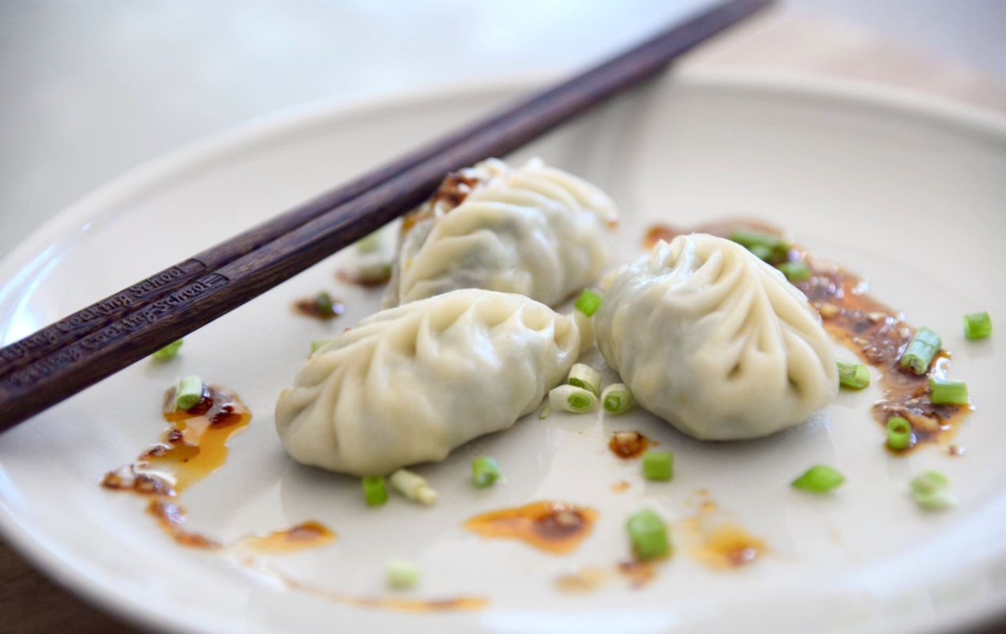 Cook with the Chef: Dumpling or Dim Sum Class from Scratch with Market Tour and Condiments class