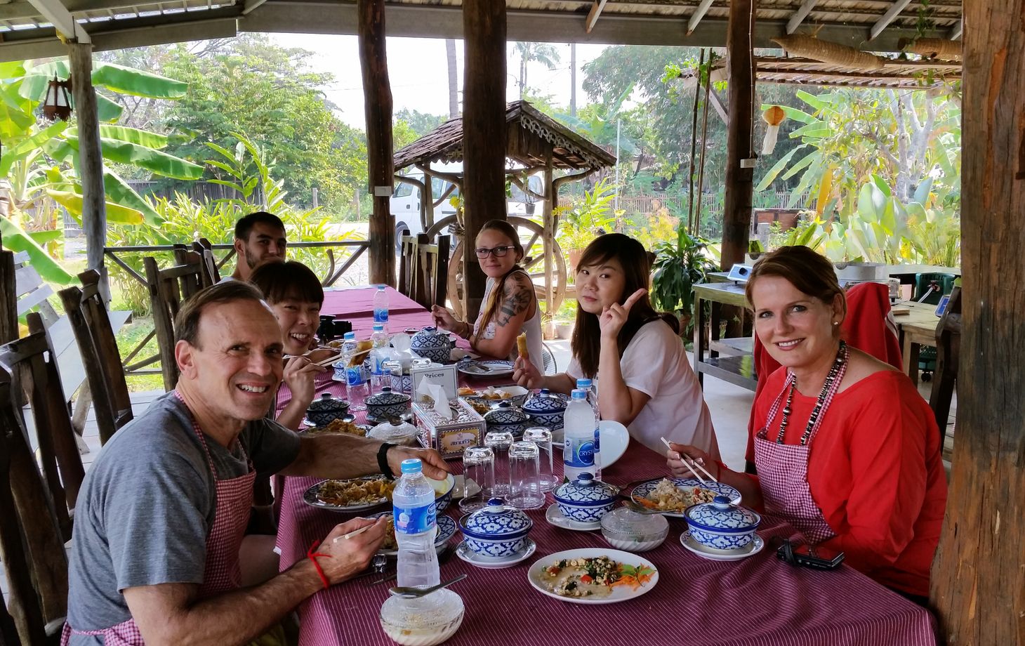Authentic Thai Cooking in a Garden with Easy and Simple Recipe