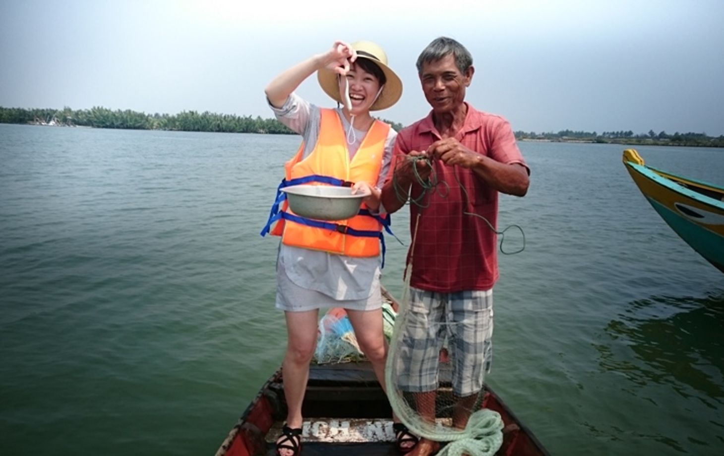Eco Cooking Class & Fishing Tour on Bamboo Basket Boat