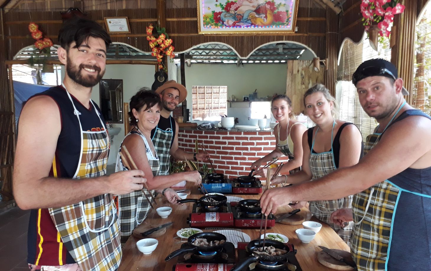 Eco Cooking Class & Fishing Tour on Bamboo Basket Boat
