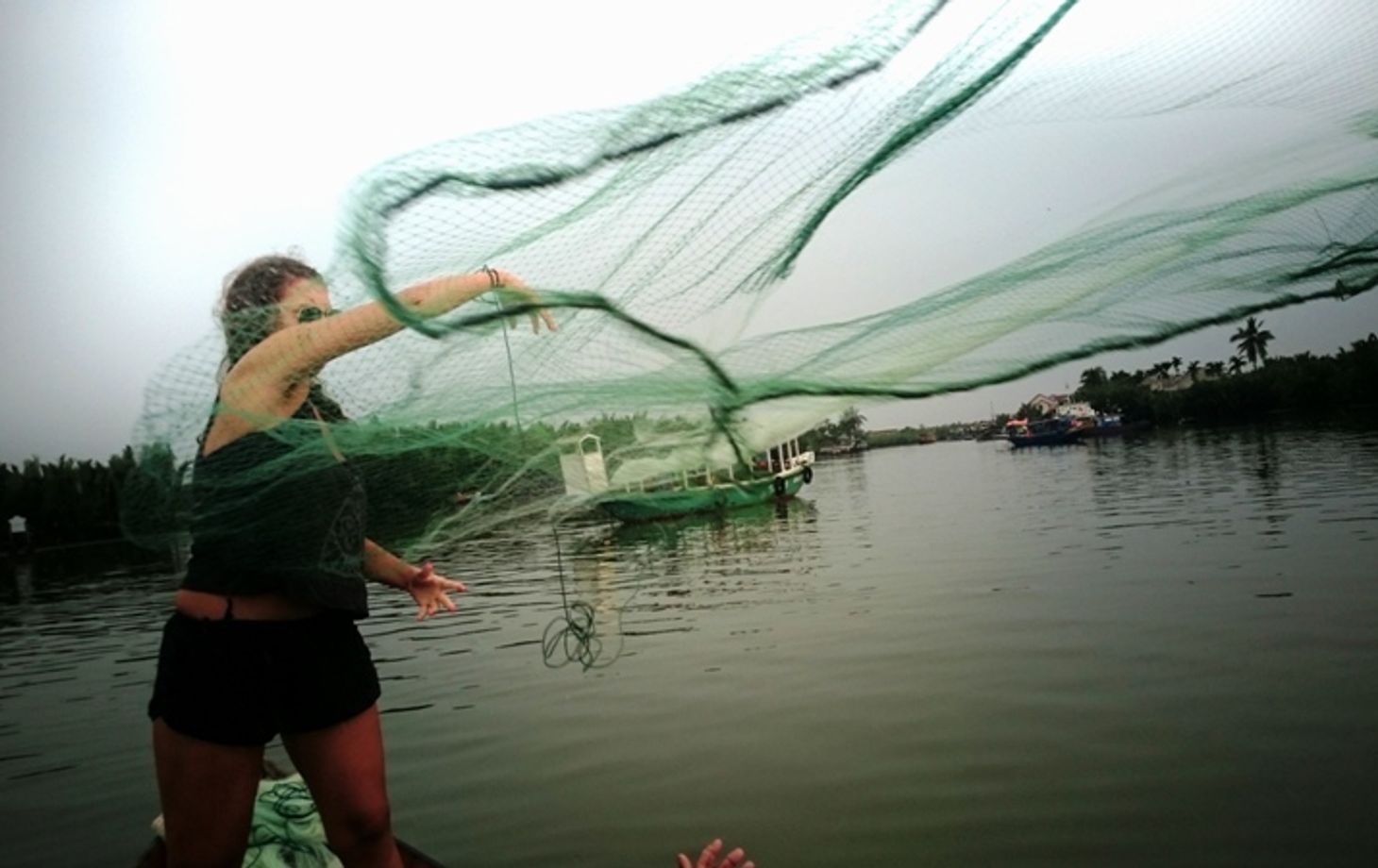Eco Cooking Class & Fishing Tour on Bamboo Basket Boat