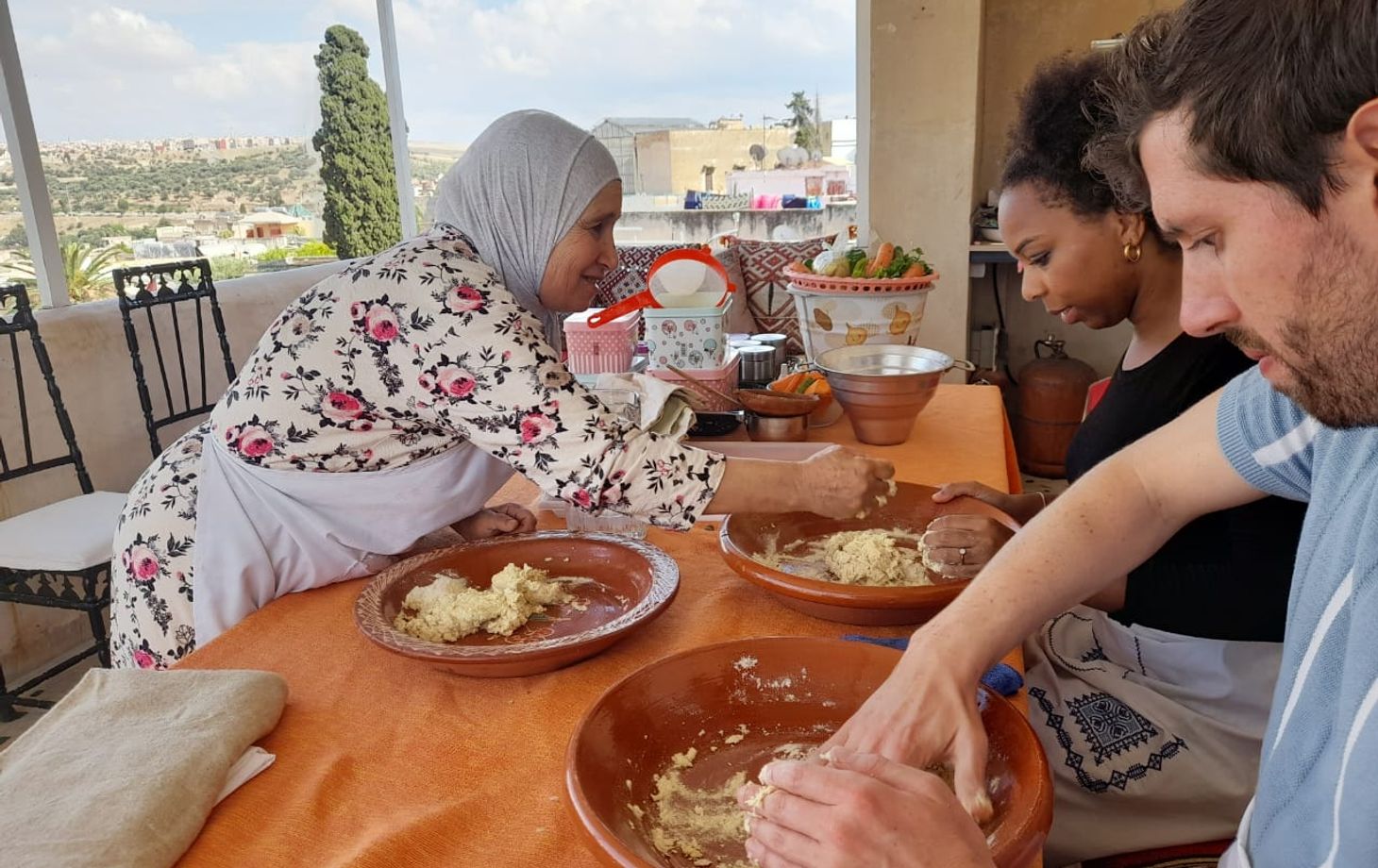 Rooftop Cooking Class in Medina with Grandmother Fatima
