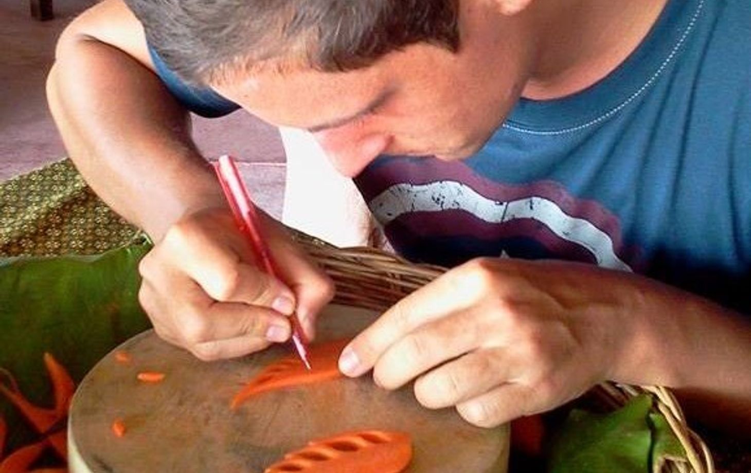 Fruit And Vegetable Carving program with Thai Master Chef at Sukho Cuisine Koh Lanta