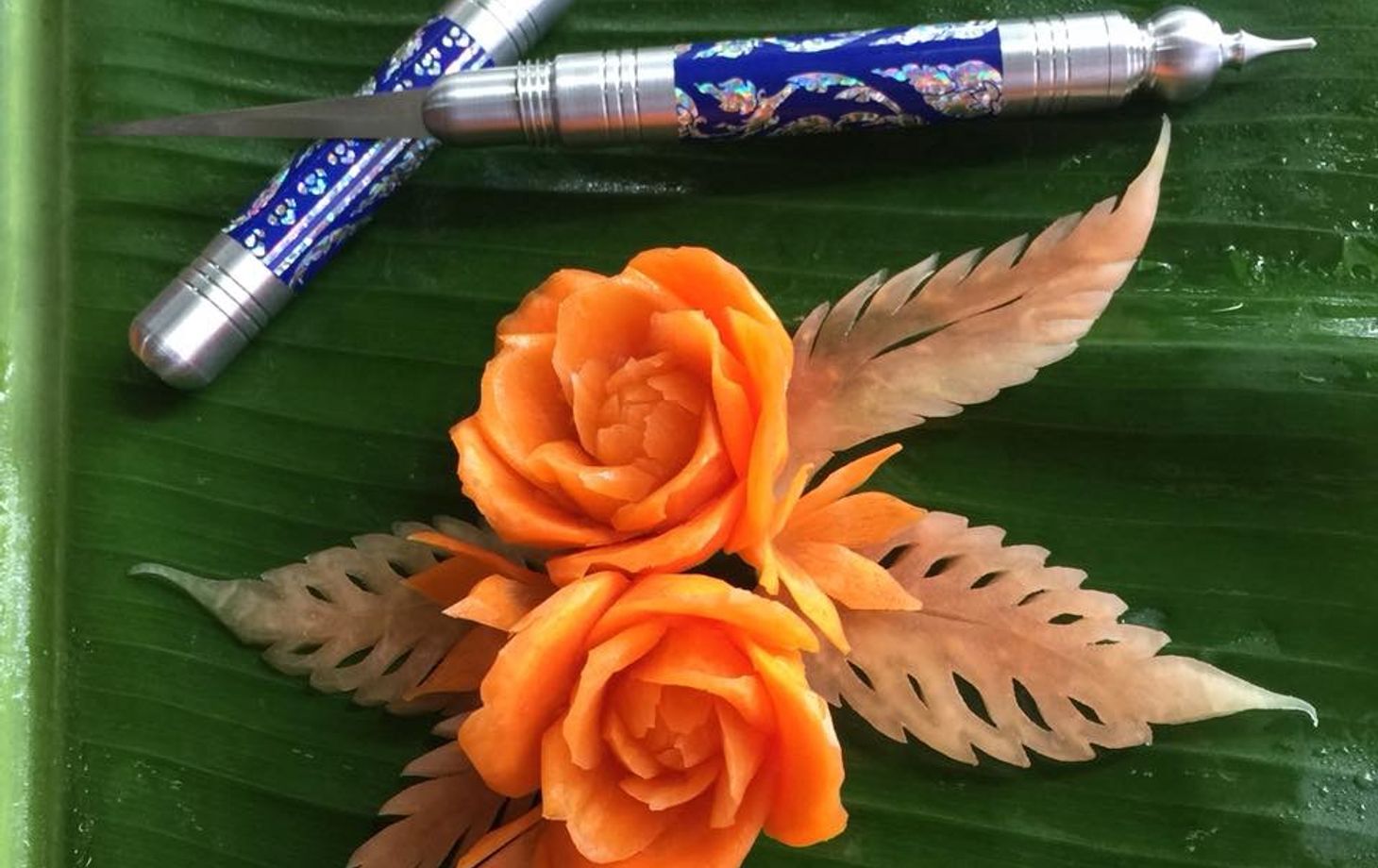 Fruit And Vegetable Carving program with Thai Master Chef at Sukho Cuisine Koh Lanta