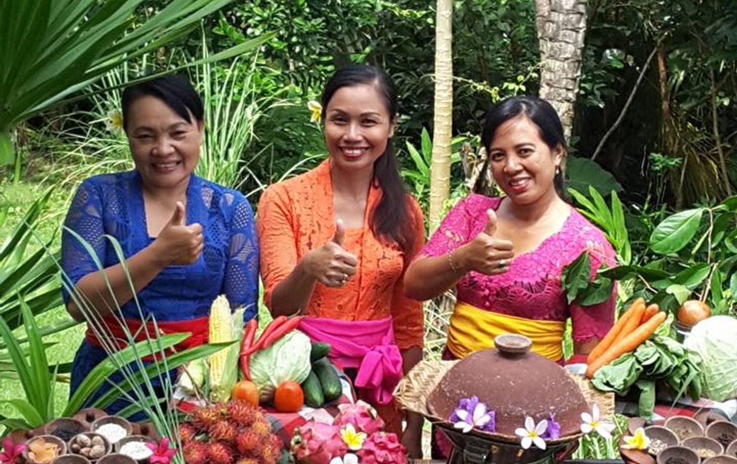 Full-Day Balinese & Indonesian Cooking Class with Market & Garden Tour