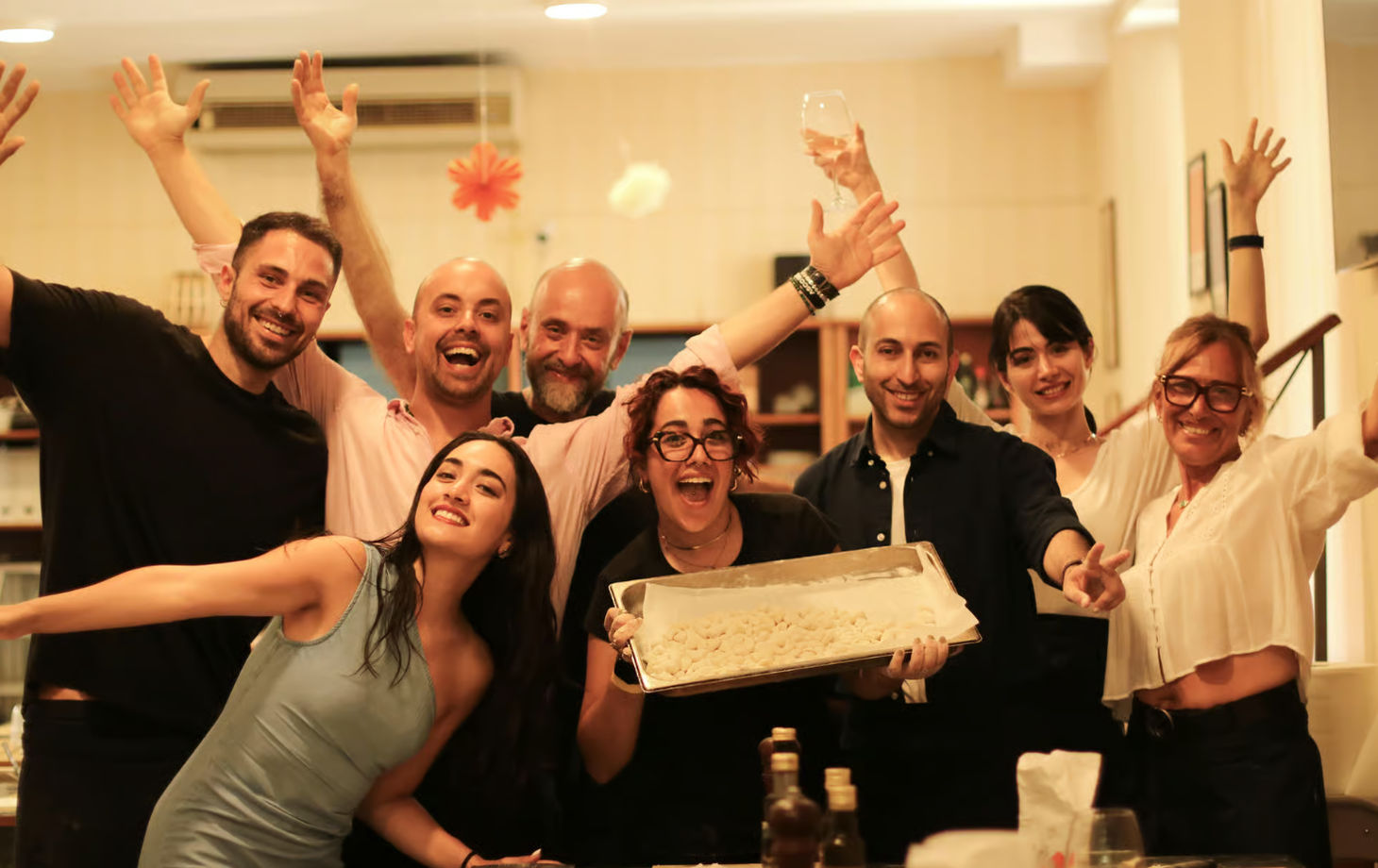 Gnocchi & Tiramisu Cooking Experience with Unlimited Wine in Rome
