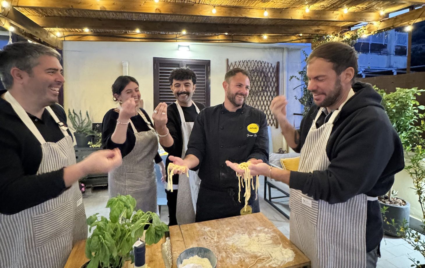 Fresh Pasta Making Class on a Private Terrace Near the Vatican Museums