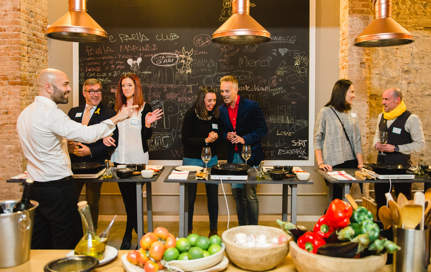 Hands-on Paella Class at The Paella Club Barcelona! - Full Menu with Bottomless Wine Pairing