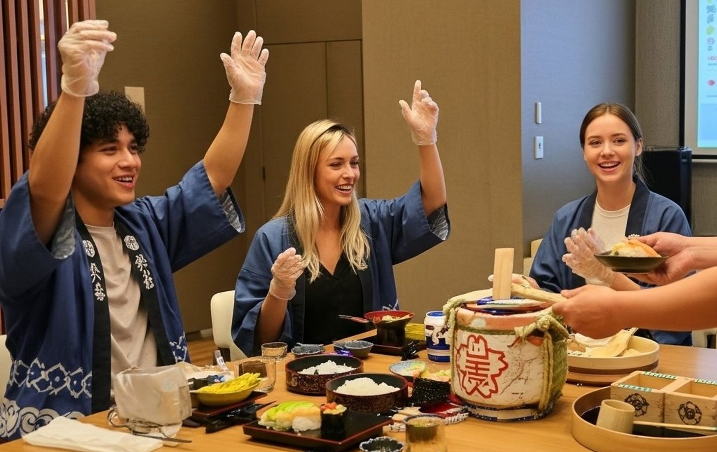 Tokyo Sushi-making: Sake Ceremony & Whisk Matcha