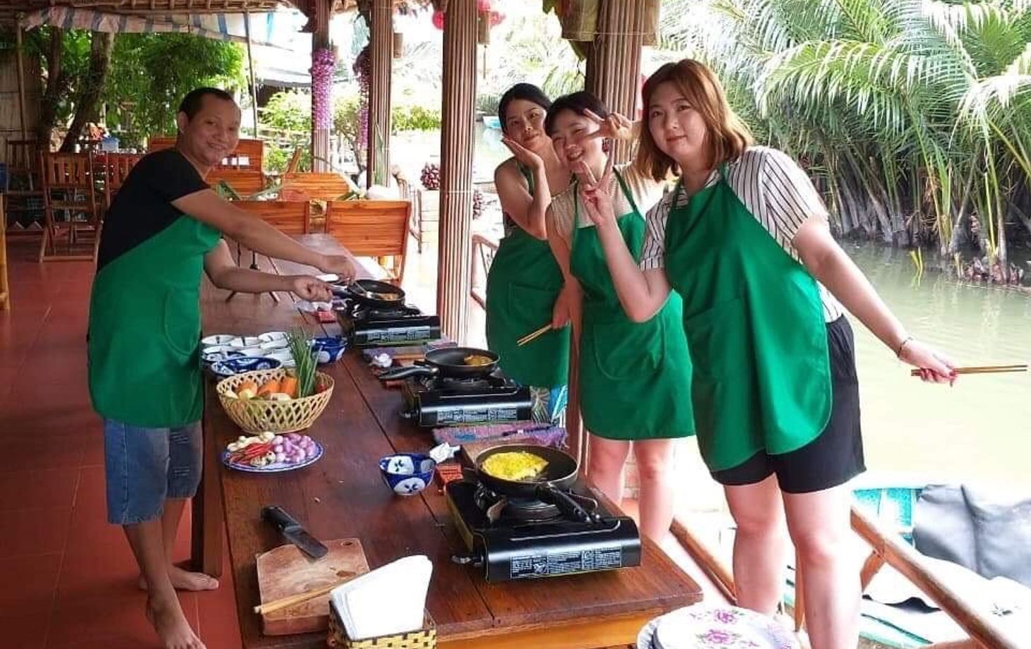 Cooking Class in Cam Thanh Coconut Forest with Market Tour