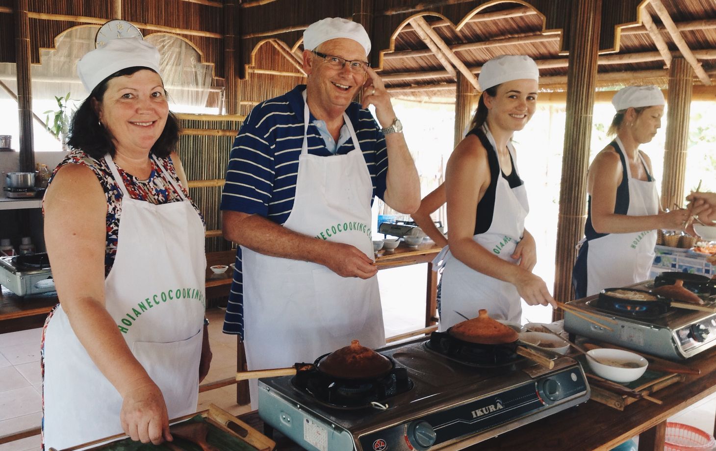 Eco-Friendly Vietnamese Cooking Class with Bamboo Boat and Market Tour