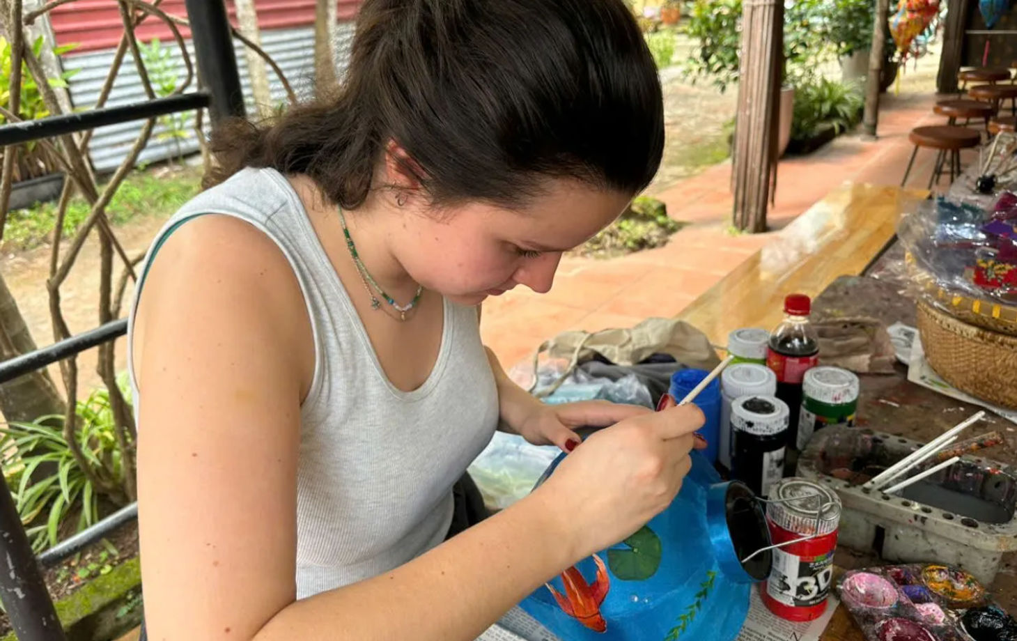 Eendenboerderij in Hoi An en lantaarn maken