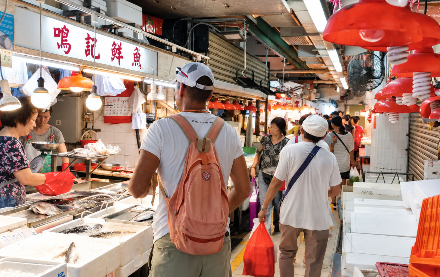 香港菜市場之旅和中國烹飪課程