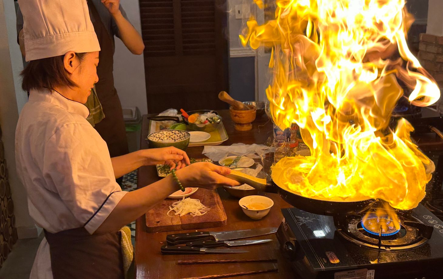 Immersive Wet Market Tour and Cooking Class with Private Cook Stations by Chef Led
