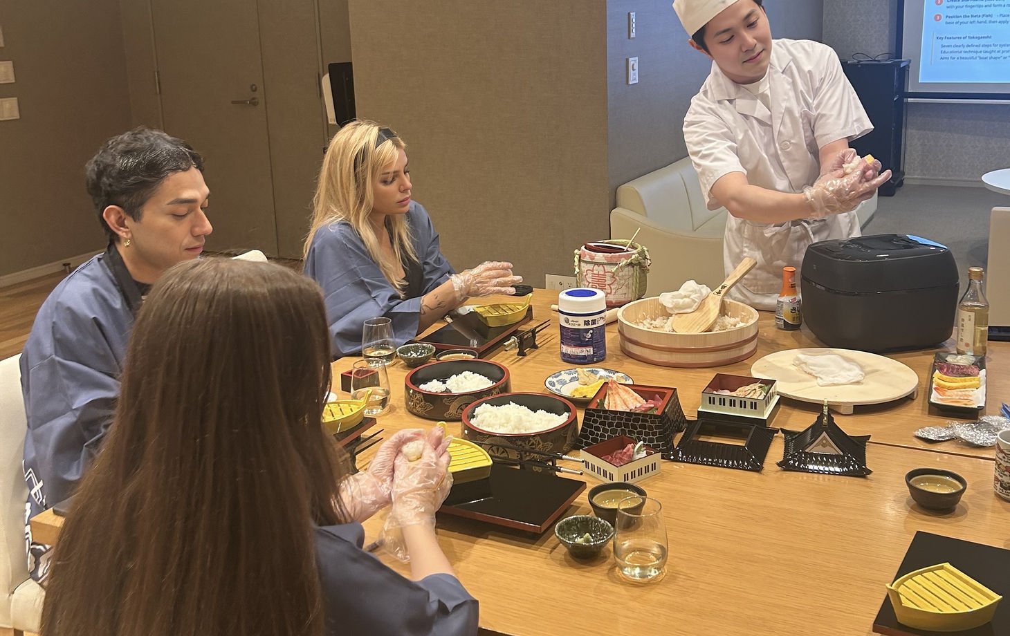 Tokyo Sushi-making: Sake Ceremony & Whisk Matcha