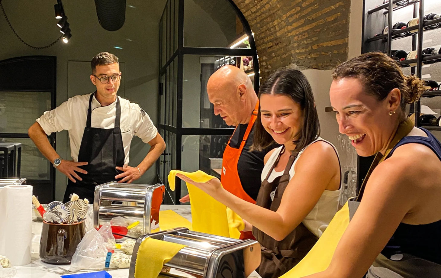 Italian Cooking Masterclass by the Colosseum: Pizza, Pasta & Tiramisu with Wine