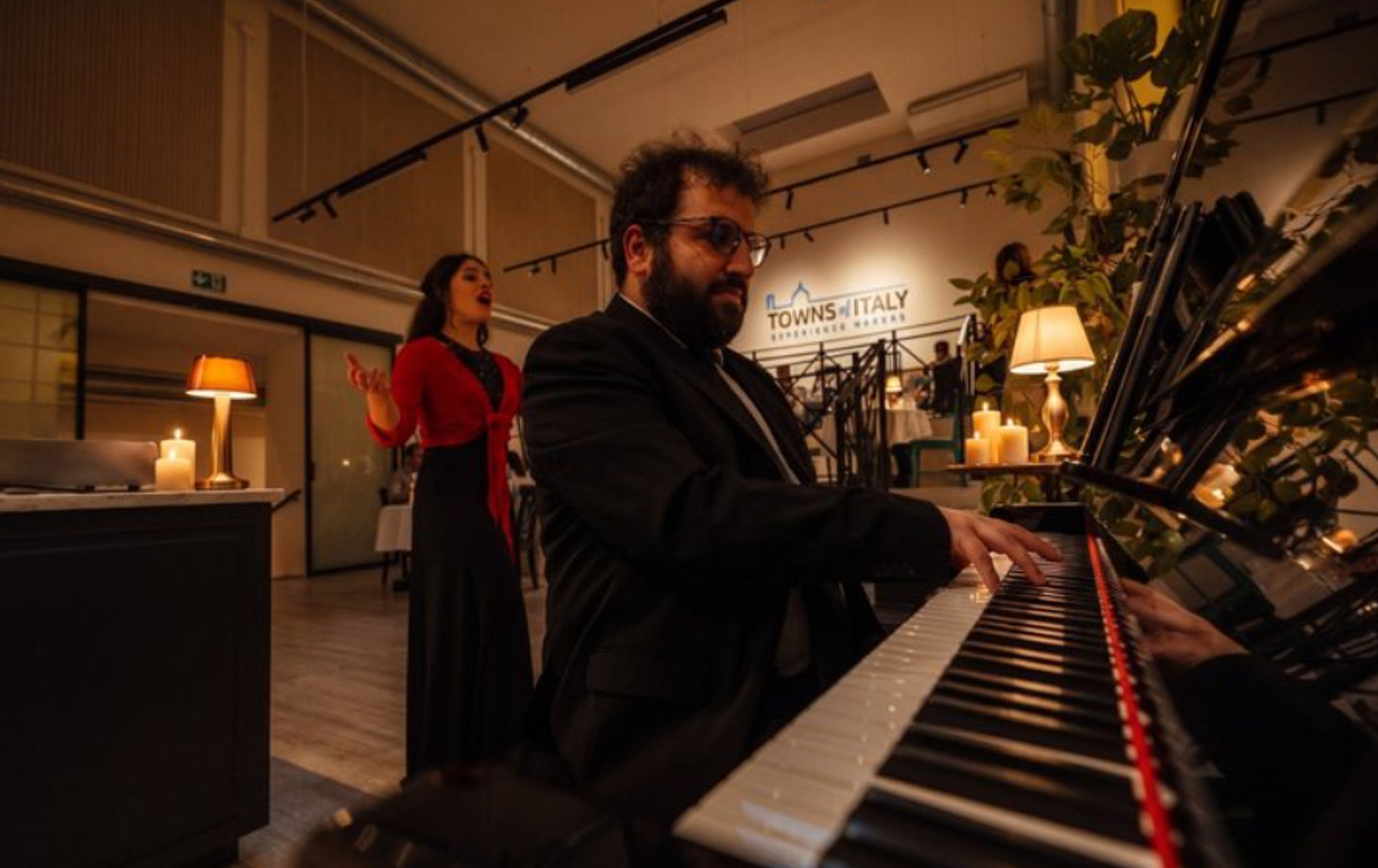 Sérénade italienne à Rome : dîner-spectacle culinaire en direct avec musique