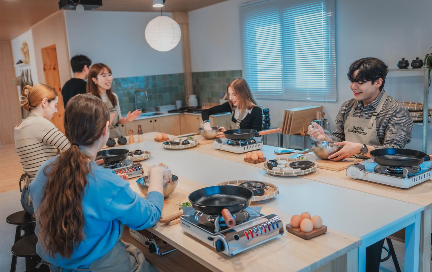 Korean Cuisine Class with Local Market Grocery Experience