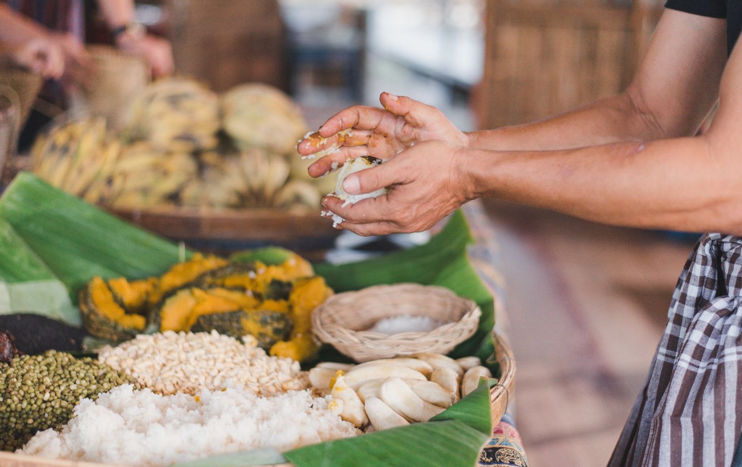 Learn How to Cook Supplementary Food for the Elephants