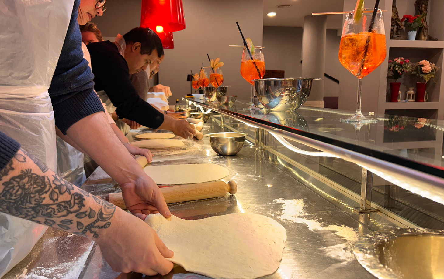 Make Authentic Pizza in Rome and Spritz-Making