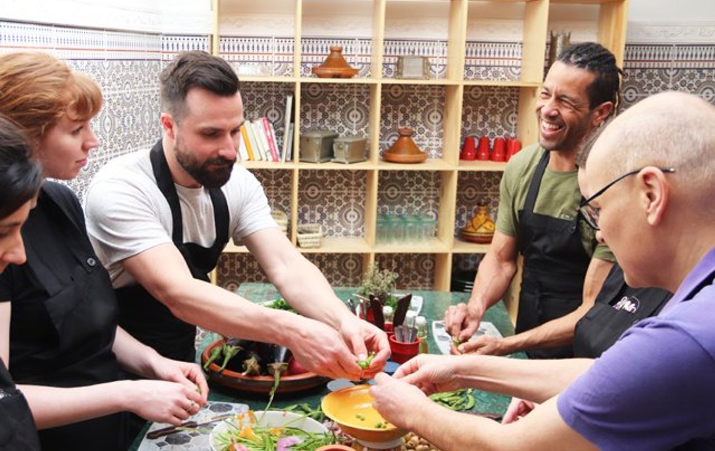 Half-Day Cooking Experience on Moroccan Dishes with Market Tour