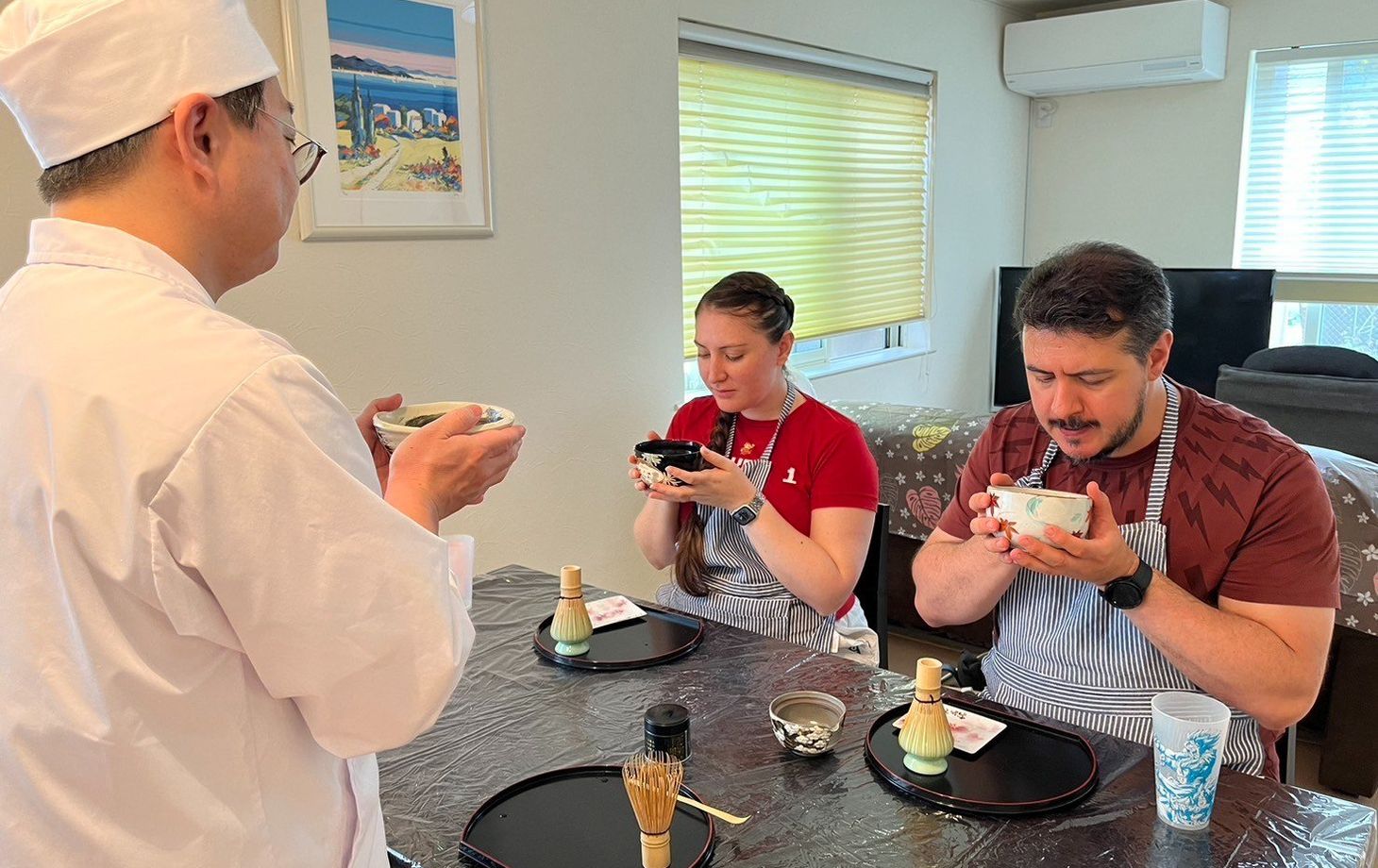 Expérience culinaire Ramen &amp; Gyoza à domicile avec un chef + Matcha (Option végétarienne disponible)