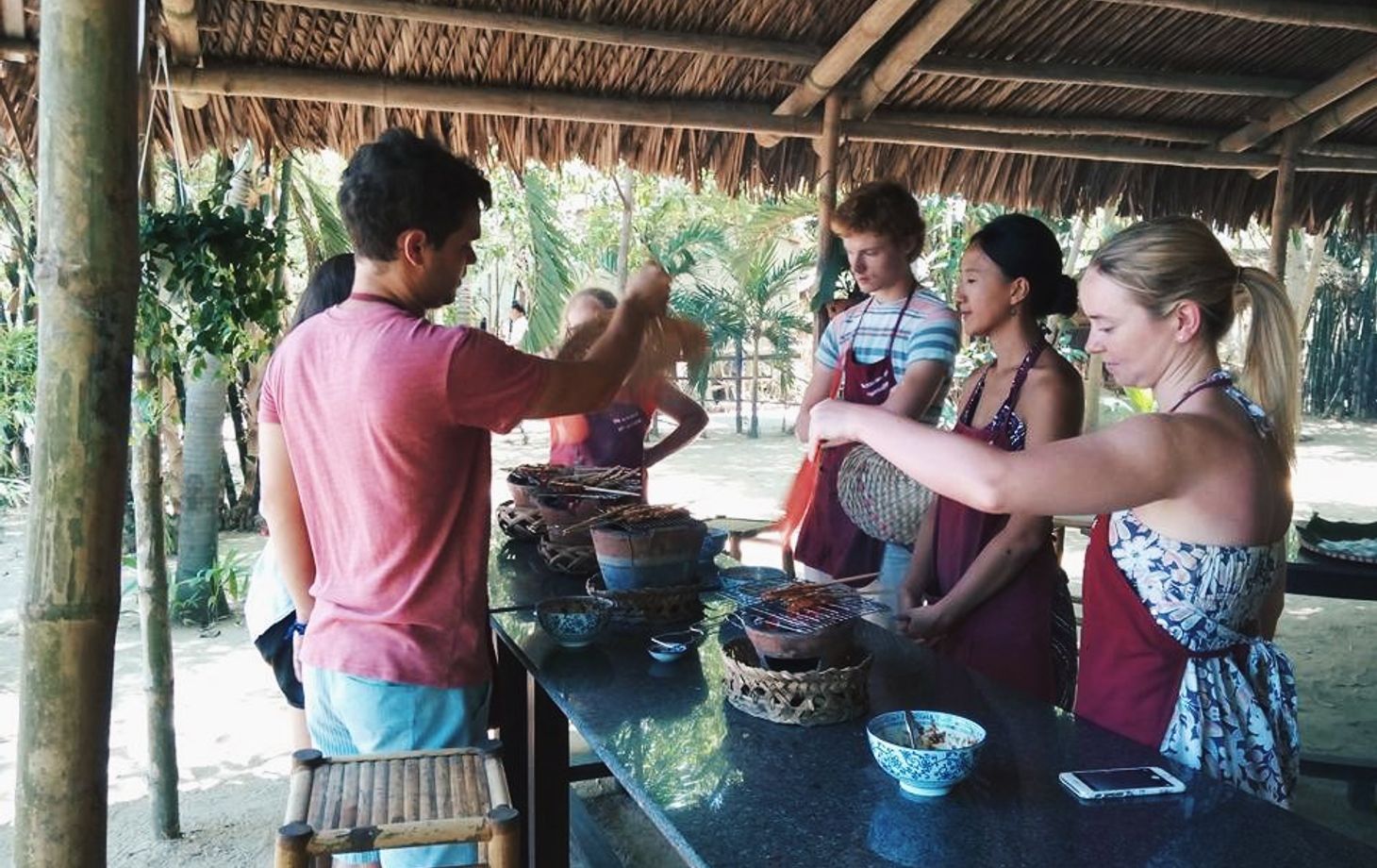 Market Visit with Vietnamese Culinary Class and Bicycle Tour