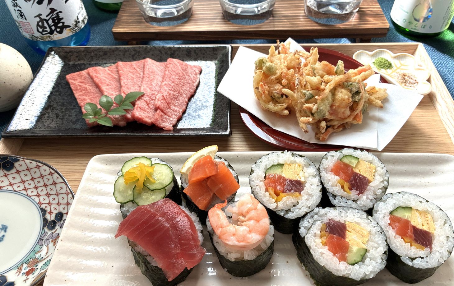 Nagoya: Cook Wagyu Beef, Tempura & Sushi Rolls with Sake Pairing