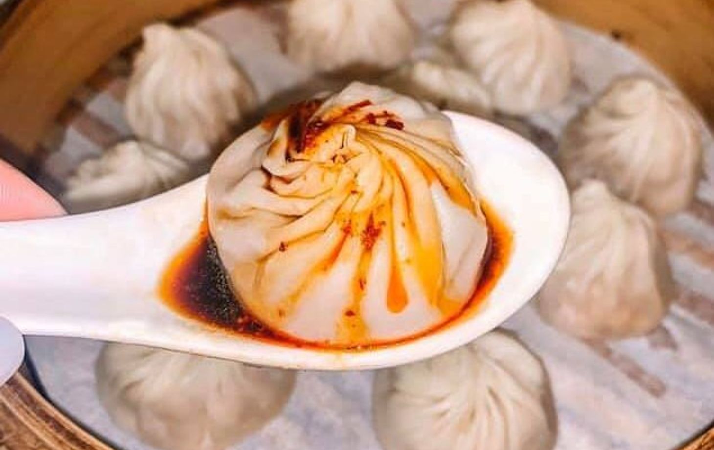 Organic Xiao Long Bao (Soup Dumplings Dim Sum) with Wet Market Walk