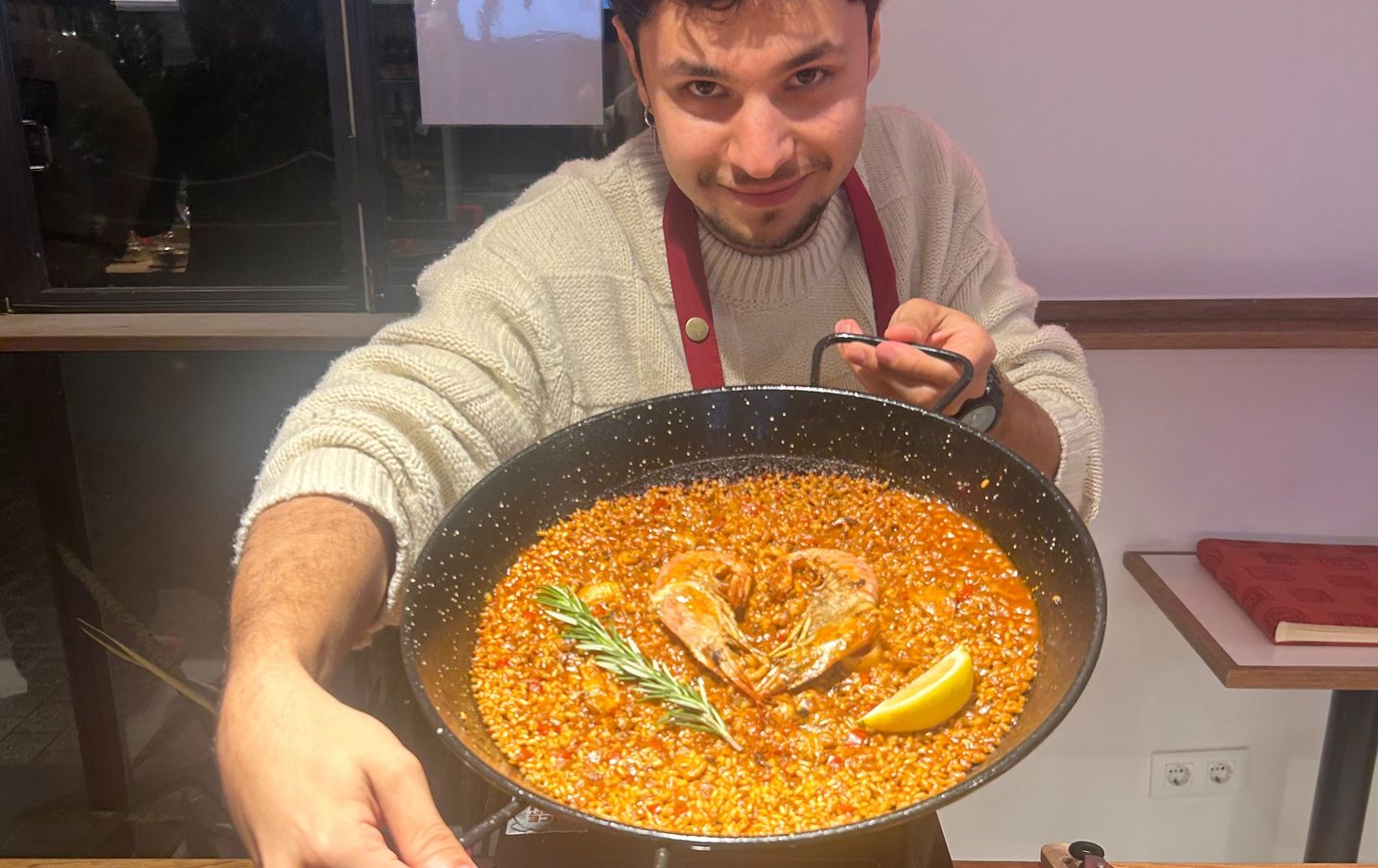 Barcelona Seafood Paella Cooking Class & Dining Experience