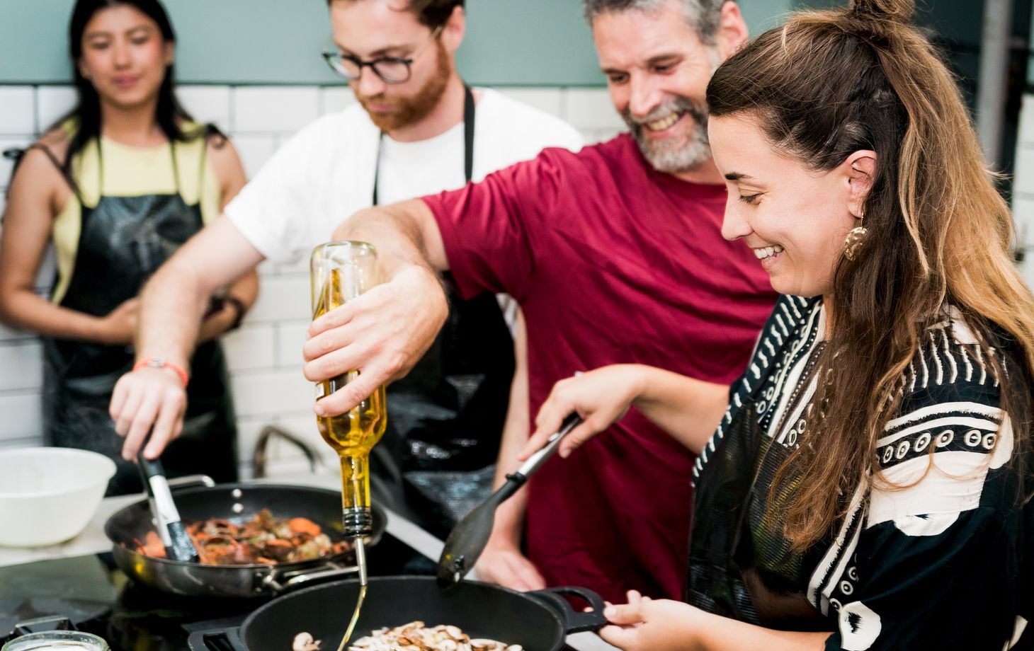 Barcelona Seafood Paella, Tapas, and Unlimited Sangria Cooking Class