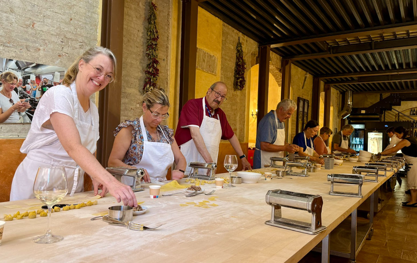 Pasta & Tiramisu Cooking Class with Wine in Siena