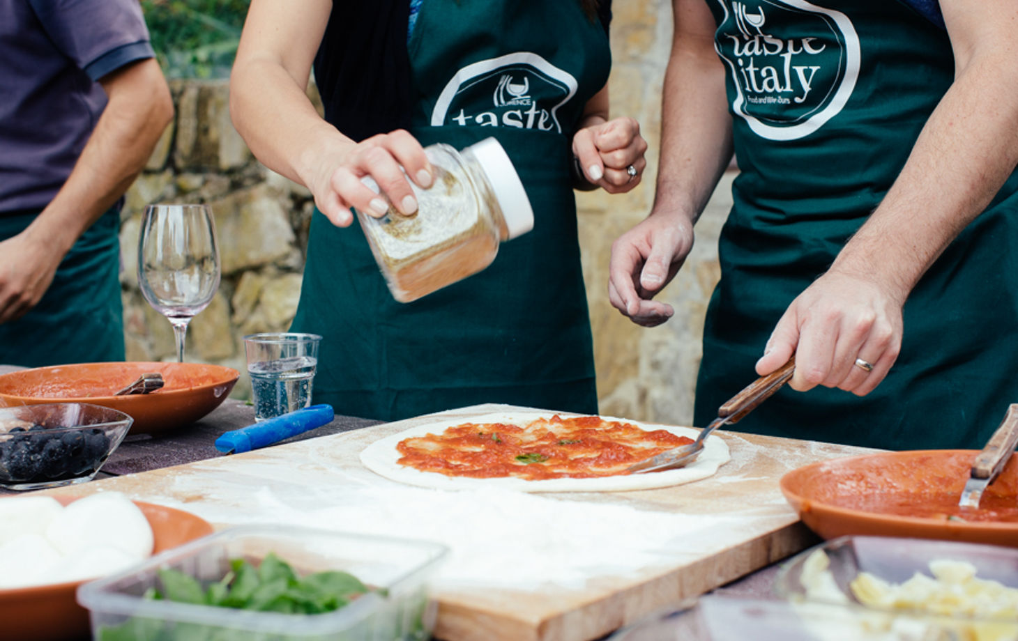 Cours de fabrication de pizzas et de glaces italiennes dans un domaine privé toscan